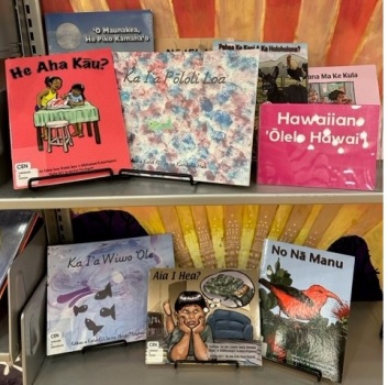 A selection of Hawaiian language children's books is now on the shelves at the Central Library and the Magnolia Branch. 